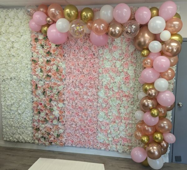Champagne Flower Wall - Image 9