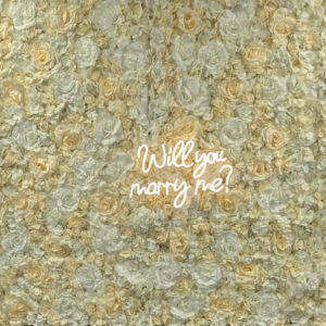 Champagne Flower Wall