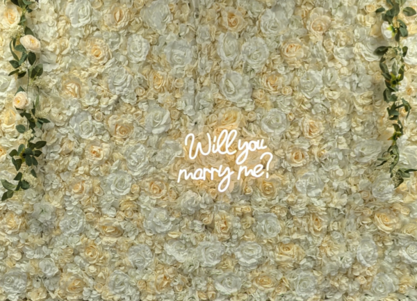 Champagne Flower Wall
